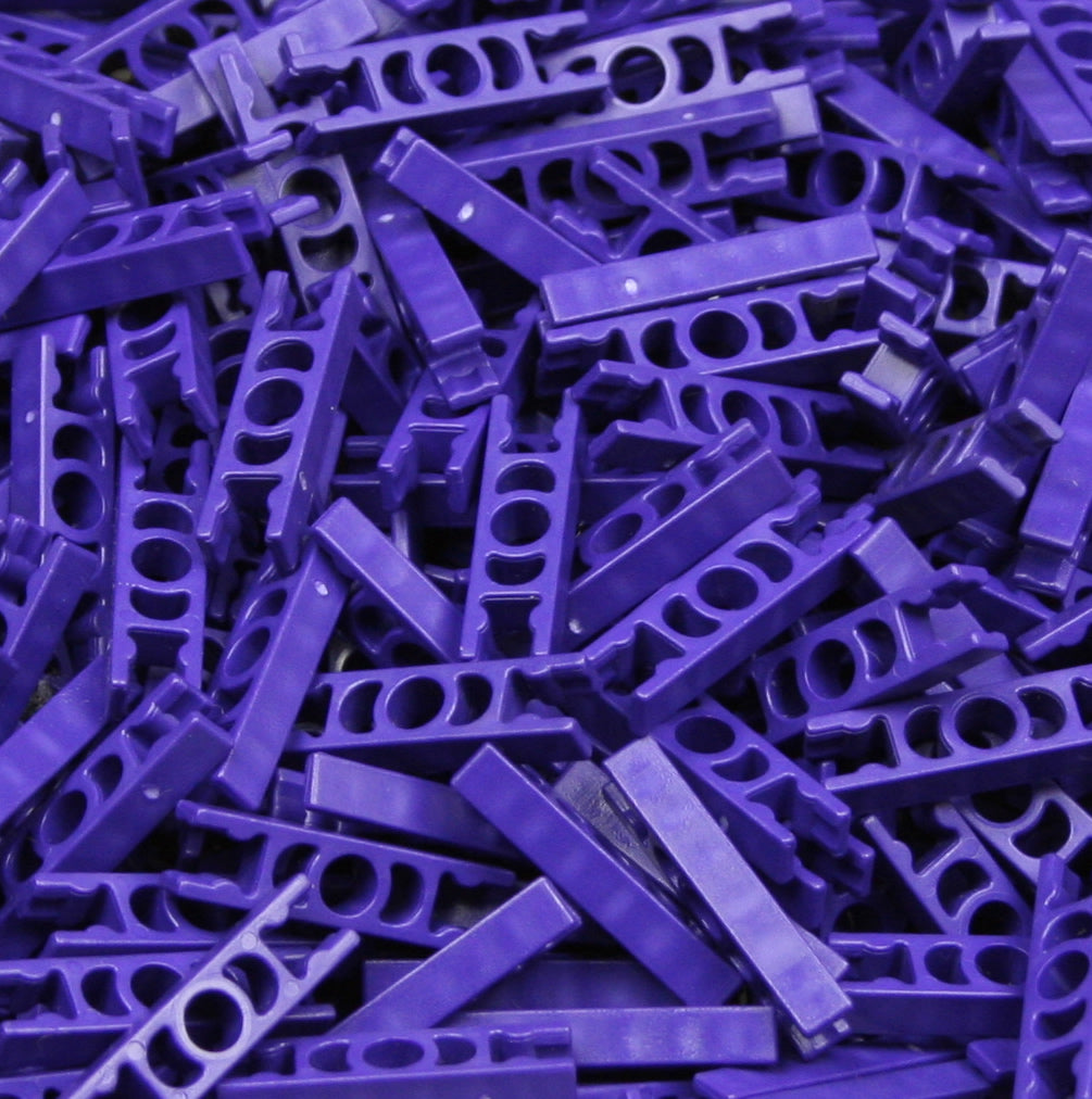 Pack 500 MICRO K'NEX Connector 2-way straight Purple