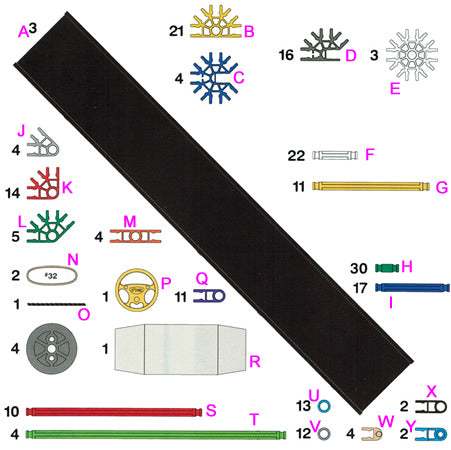 K'NEX Intro.to Simple Machines: Wheels & Axles set