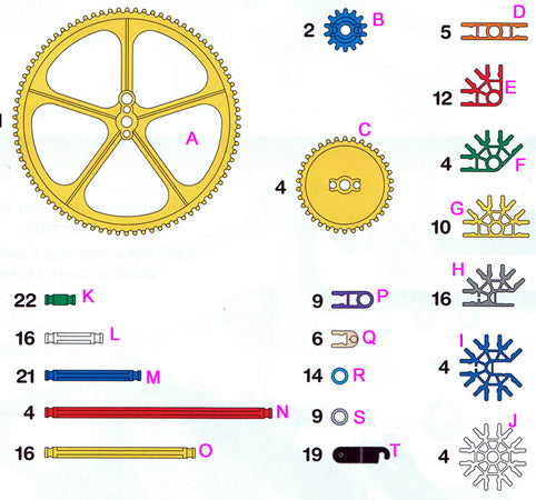 K'NEX Intro.To Simple Machines: Gears set