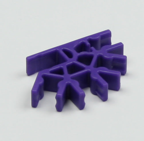 K'NEX Connector 4-way 3D Dark purple