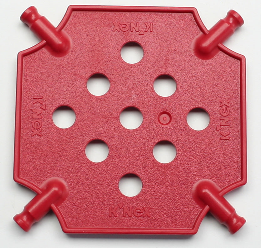Petit panneau connecteur Carré K'NEX Rouge