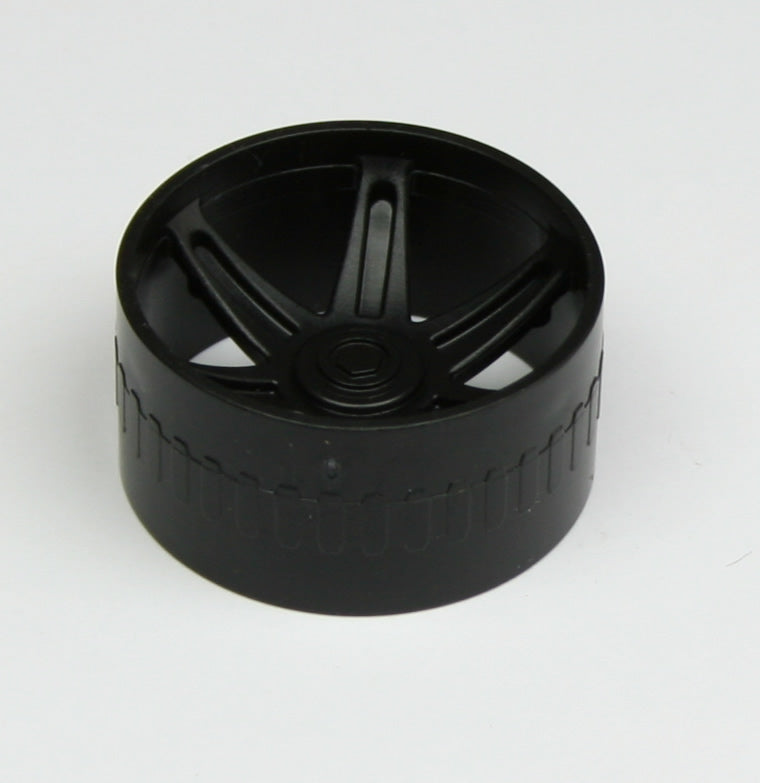 K'NEX Hub Racing wheel 37mm Black (1.5in.)