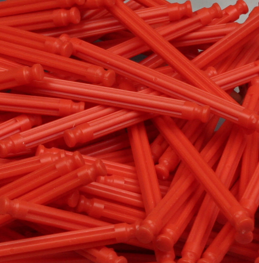 Pack 200 K'NEX Flexi rod 86mm Orange (3 7/16in.)