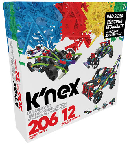 K'NEX Classics Rad Rides, 206 pièces, 12 modèles