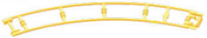 MICRO K'NEX Coaster Track curve right Yellow
