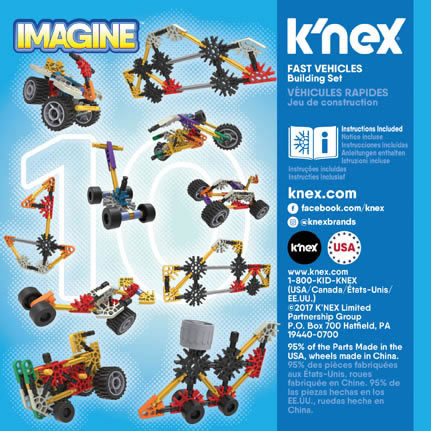 K'NEX Beginner Fun - Jeu de construction Véhicules rapides