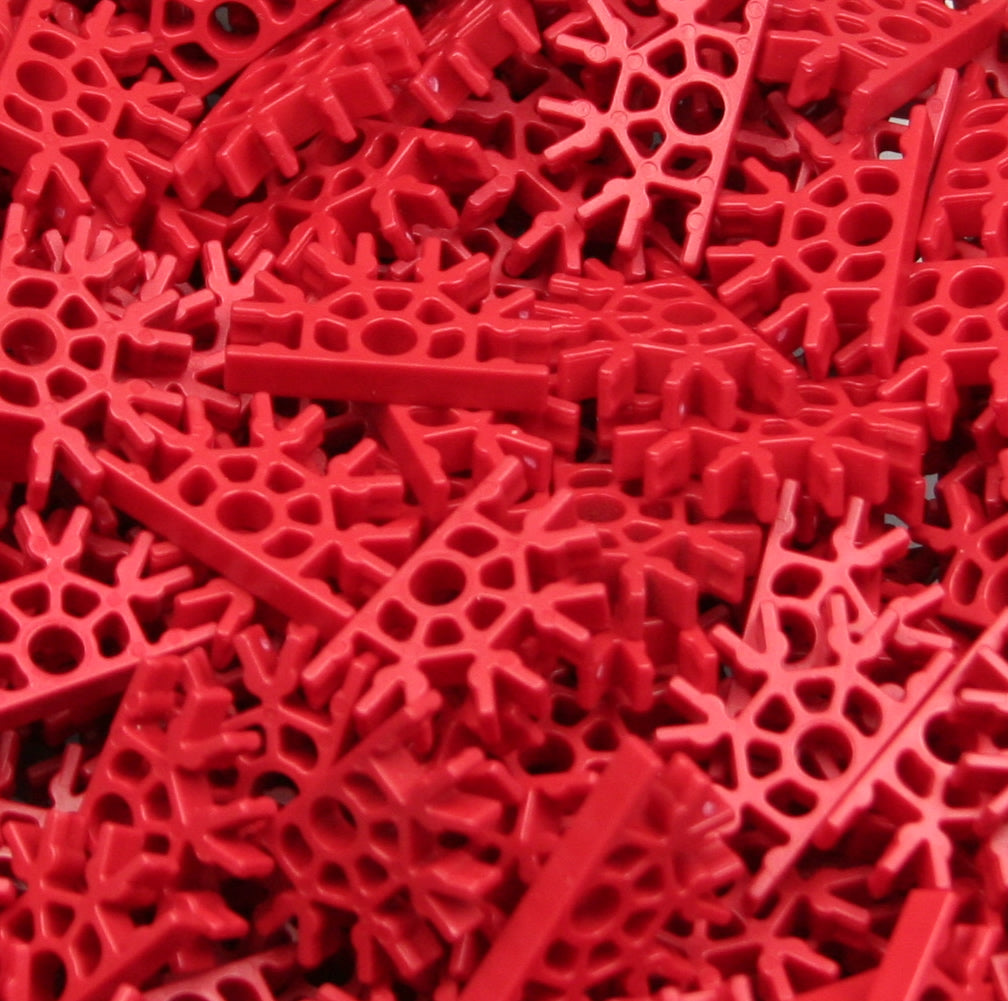 Pack 500 MICRO K'NEX Connector 5-way Red