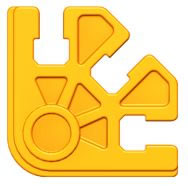 Kid K'NEX Connector 3-way Orange