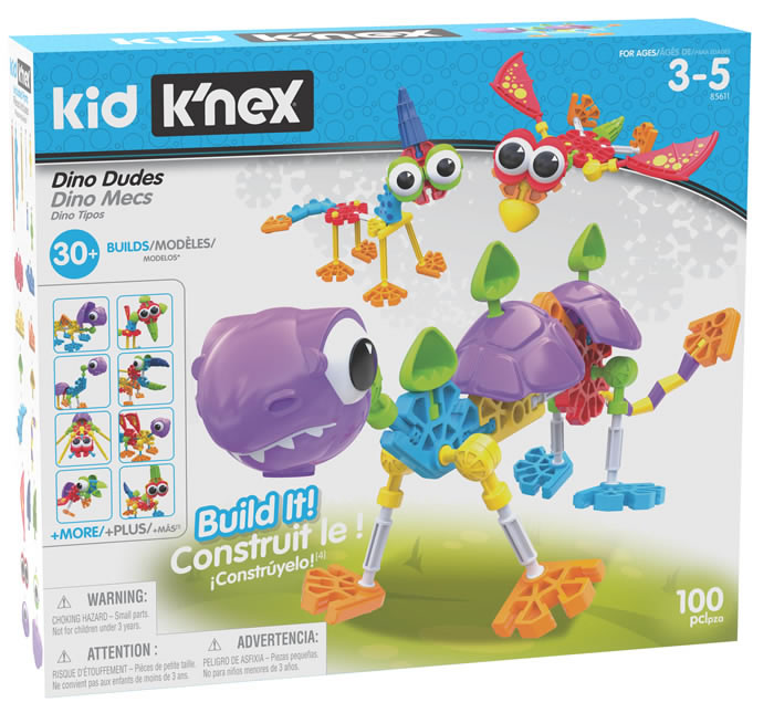 Coffret de construction Kid K'NEX Dino Dudes