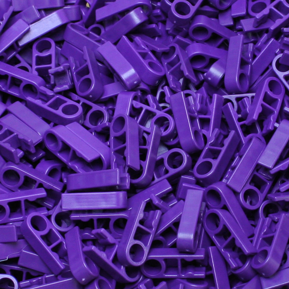 Pack 200 K'NEX Clip with Hole end Purple