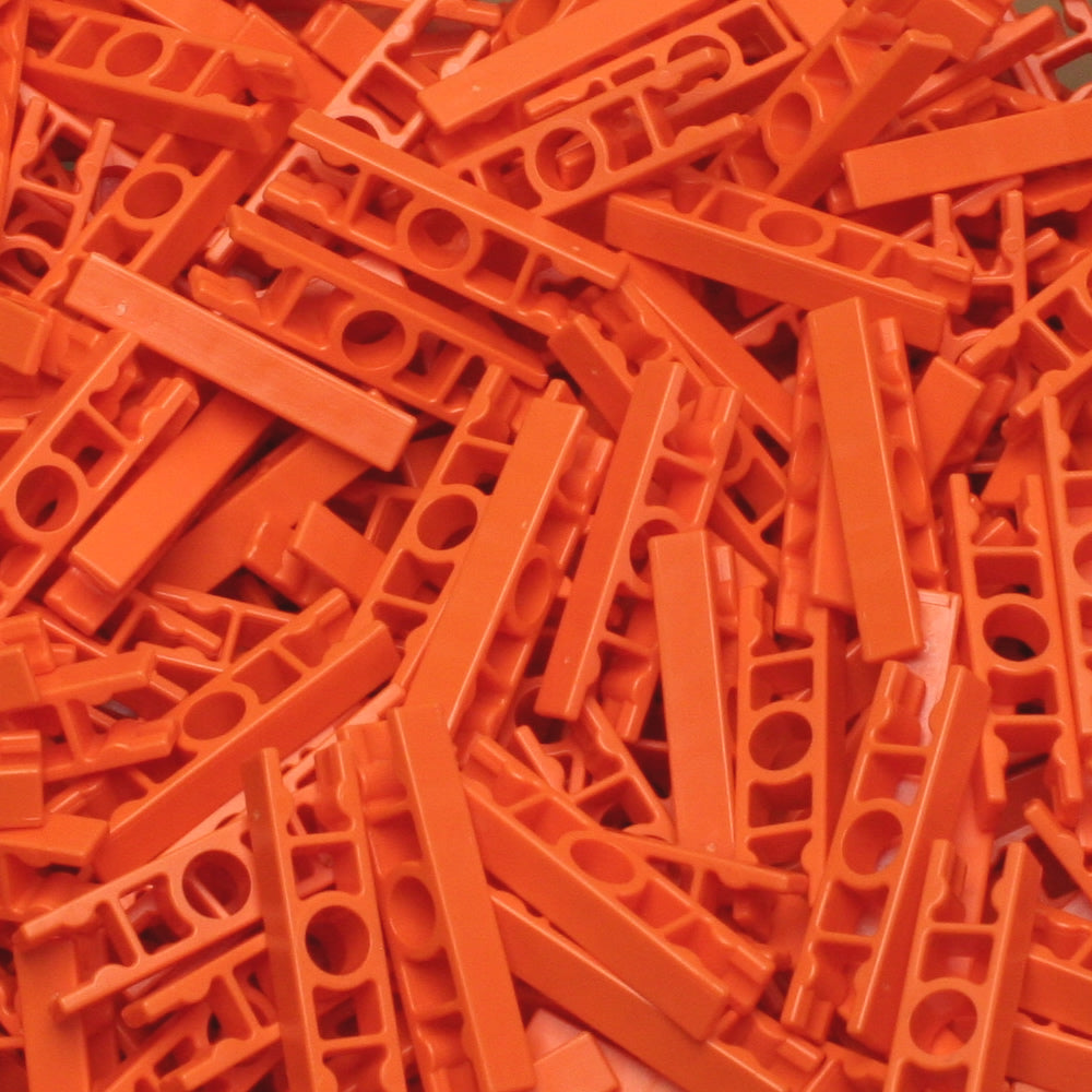 Pack 200 K'NEX Connector 2-way straight Orange