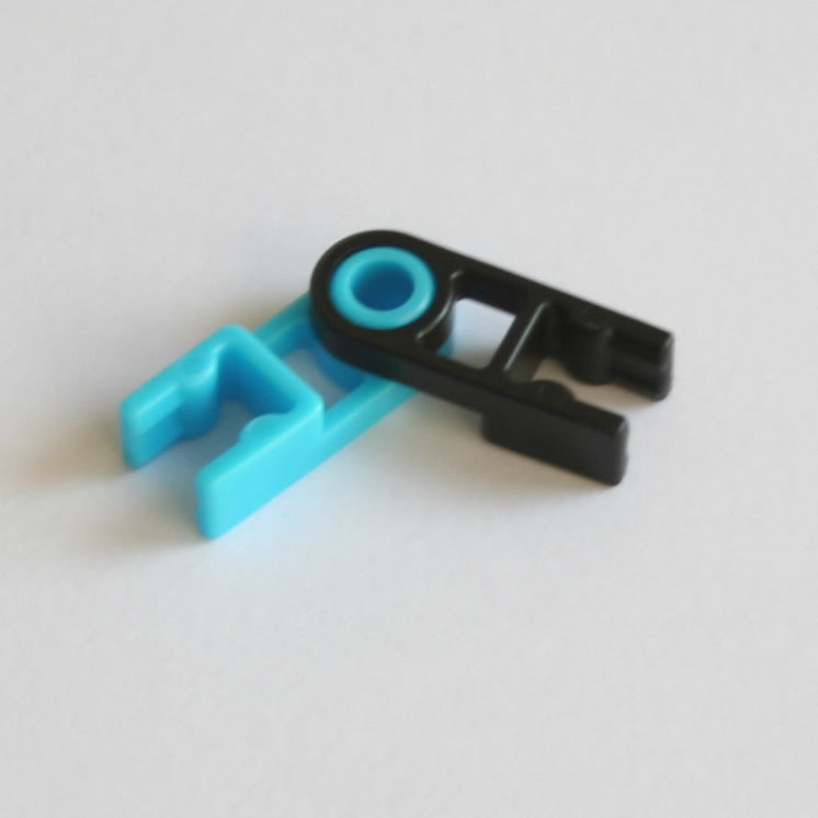 K'NEX Hinge assembled - Black/Blue