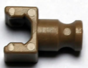 K'NEX Clip with Rod end Gold