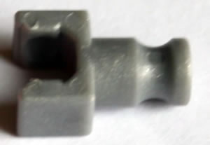 K'NEX Clip with Rod end Silver