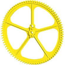 K'NEX Crown gear large Yellow