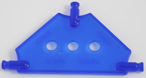 K'NEX Tri Panel small Fluorescent blue