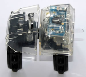 MICRO K'NEX Coaster Car Light-up Transparent