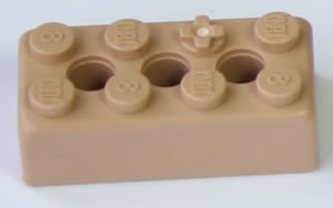 K'NEX Brick 2 x 4 Tan