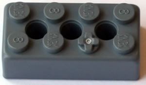 K'NEX Brick 2 x 4 Dark grey