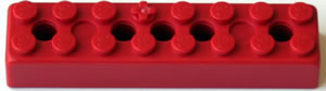 K'NEX Brick 2 x 8 Red