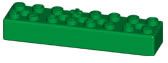 K'NEX Brick 2 x 8 Green