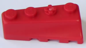 K'NEX Brick wedge left Red