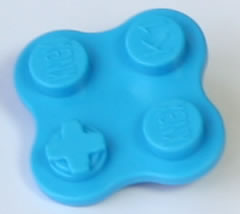 K'NEX Brick-to-connector-side adaptor Blue