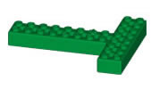 K'NEX Brick T-shape Green