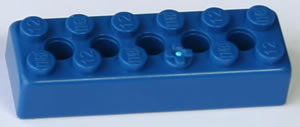 K'NEX Brick 2 x 6 Blue