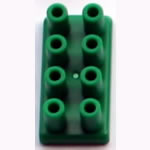 K'NEX Brick 2 x 4 Long studs Green