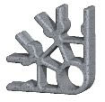 K'NEX Connector 3-way Dark grey granite