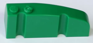 K'NEX Brick rounded nose left Green