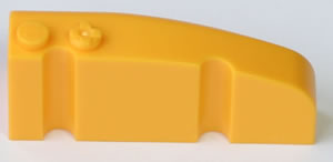 K'NEX Brick rounded nose left Yellow