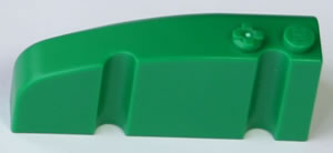 K'NEX Brick rounded nose right Green