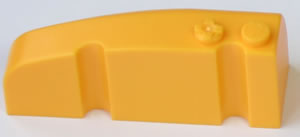 K'NEX Brick rounded nose right Yellow