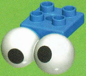 Kid K'NEX Head Double eye Blue