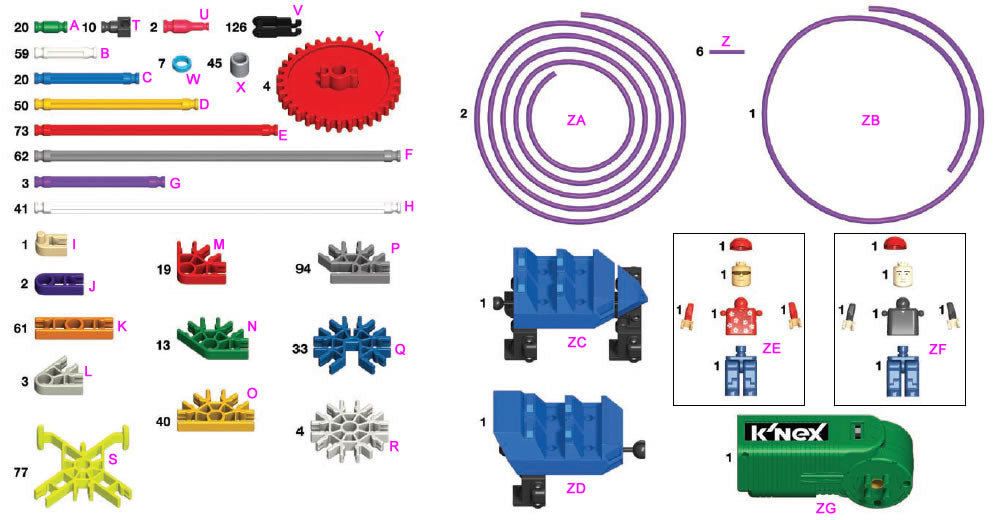 K'NEX Thunderbolt Strike coaster