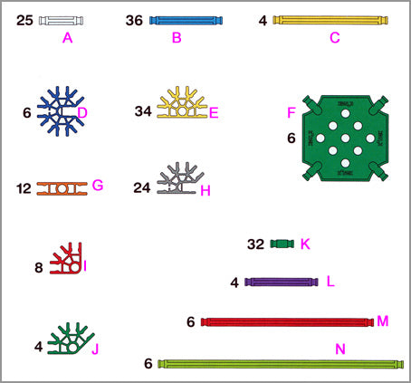 K'NEX Intro.To Structures: Bridges set