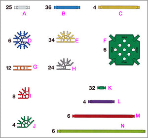 K'NEX Intro.To Structures: Bridges set