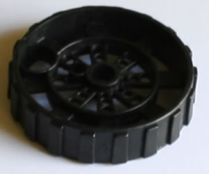 K'NEX Wheel 50mm Narrow Black