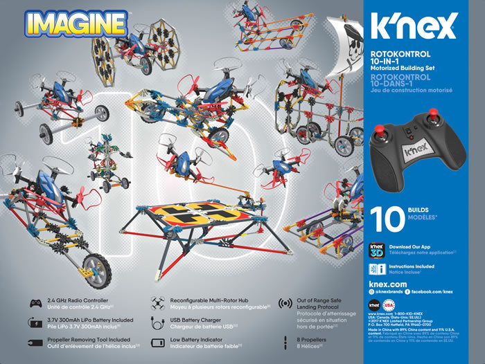 K'NEX Rotokontrol 10-in-1 building set