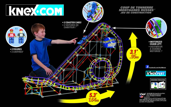 K'NEX Thunderbolt Strike coaster