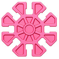 Kid K'NEX Connector 8-way Pink Flower