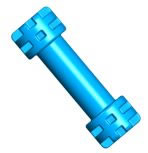 Kid K'NEX Rod 29mm Blue (1.1in.)