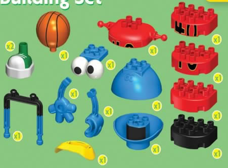 Kid K'NEX Cookie Monster's Basketball set