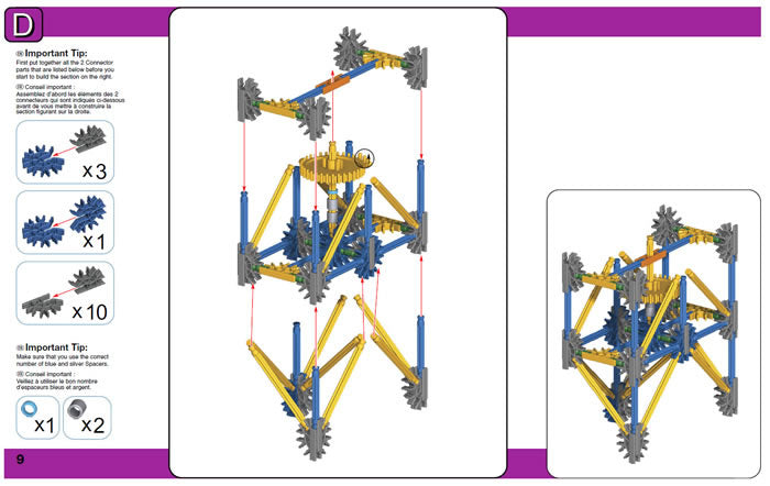 K'NEX 6 Foot Double Ferris Wheel set