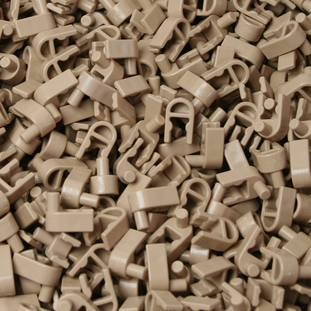 Pack 200 K'NEX Interlocking clip Tan