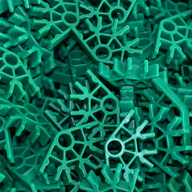 Pack 500 K'NEX Connector 4-way Dark green