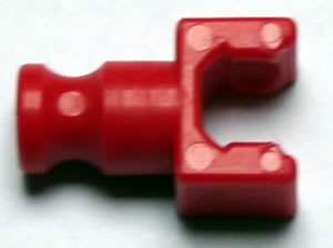 K'NEX Clip with Rod end Red