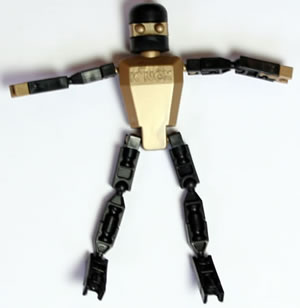 K'NEXMAN figure Gold (kit form)